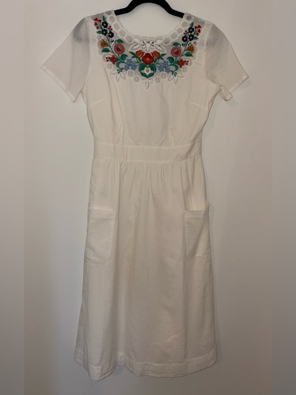 Sezane Odalie Dress Embroidered Floral FR 36/US 4 - Picture 3 of 7